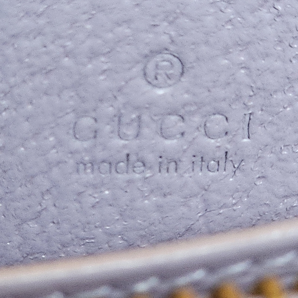 GUCCI MONOGRAM JUMBO GG TEXTURED DOLLAR CALFSKIN OPHIDIA KEY CARD CASE - Picture 4 of 6